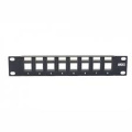 CAT6 UTP rj45 modulares 8 Port Patchfeld